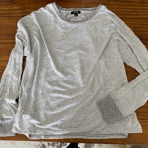 Grey striped long sleeve